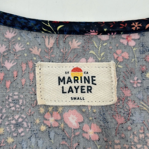 Marine Layer Camila Dress in Multi Floral Size Small - Picture 12 of 13